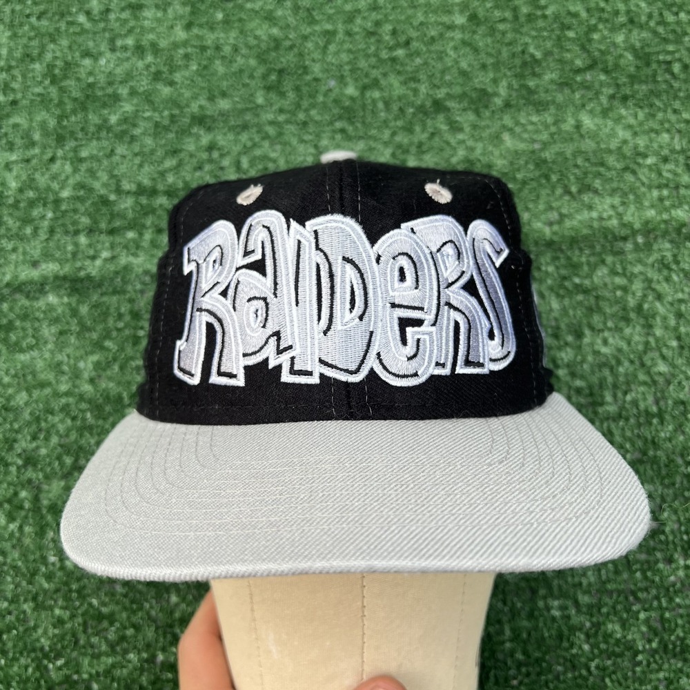VTG Drew Pearson Los Angeles Raiders NFL Bubble Graffiti Adult Snapback Hat 90s